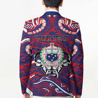 Personalised Samoa Gym Blazer Muscle Samoan Tribal Waves - Polynesian Pride