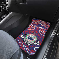 Personalised Samoa Gym Car Mats Muscle Samoan Tribal Waves - Polynesian Pride