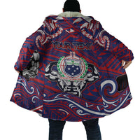 Personalised Samoa Gym Cloak Muscle Samoan Tribal Waves - Polynesian Pride