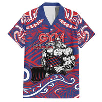 Personalised Samoa Gym Family Matching Long Sleeve Bodycon Dress and Hawaiian Shirt Muscle Samoan Tribal Waves - Polynesian Pride
