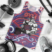 Personalised Samoa Gym Men Tank Top Muscle Samoan Tribal Waves - Polynesian Pride