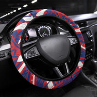 Samoa Gym Steering Wheel Cover Muscle Samoan Tribal Waves - Polynesian Pride