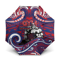 Samoa Gym Umbrella Muscle Samoan Tribal Waves - Polynesian Pride