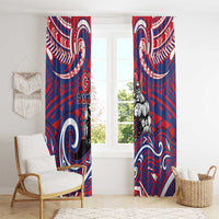 Samoa Gym Window Curtain Muscle Samoan Tribal Waves - Polynesian Pride