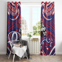 Samoa Gym Window Curtain Muscle Samoan Tribal Waves - Polynesian Pride