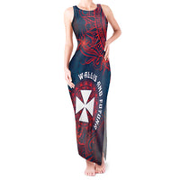 Personalised Wallis And Futuna Tank Maxi Dress Hibiscus Polynesian Tribal Pattern