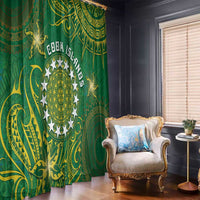 Cook Islands Window Curtain Hibiscus Polynesian Tribal Pattern