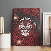 Easter Island Canvas Wall Art Hibiscus Polynesian Tribal Pattern