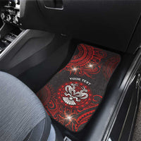 Easter Island Car Mats Hibiscus Polynesian Tribal Pattern
