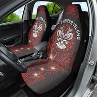 Easter Island Car Seat Cover Hibiscus Polynesian Tribal Pattern DT05 - Polynesian Pride