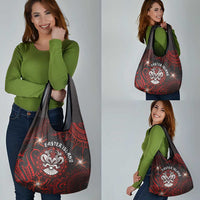 Easter Island Grocery Bag Hibiscus Polynesian Tribal Pattern