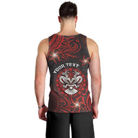 Personalised Easter Island Men Tank Top Hibiscus Polynesian Tribal Pattern