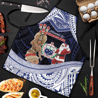Samoa Christmas Apron Samoan Siva Dance With Santa - Polynesian Pride