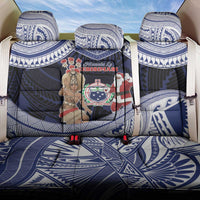 Samoa Christmas Back Car Seat Cover Samoan Siva Dance With Santa - Polynesian Pride