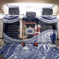 Samoa Christmas Back Car Seat Cover Samoan Siva Dance With Santa - Polynesian Pride