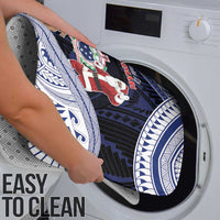 Samoa Christmas Bathroom Set Samoan Siva Dance With Santa - Polynesian Pride