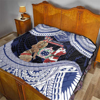 Samoa Christmas Quilt Samoan Siva Dance With Santa - Polynesian Pride