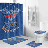 Toa Samoa Bathroom Set Samoan Warrior Spirit Rugby - Polynesian Pride