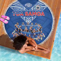 Toa Samoa Beach Blanket Samoan Warrior Spirit Rugby - Polynesian Pride