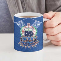 Toa Samoa Ceramic Mug Samoan Warrior Spirit Rugby - Polynesian Pride