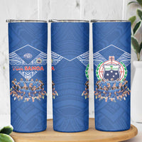 Toa Samoa Skinny Tumbler Samoan Warrior Spirit Rugby - Polynesian Pride