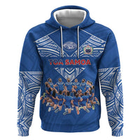 Toa Samoa Zip Hoodie Samoan Warrior Spirit Rugby - Polynesian Pride