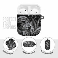 Maori Romantic Valentine AirPods Case The Hongi Kiss Black Galaxy