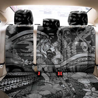 Maori Romantic Valentine Back Car Seat Cover The Hongi Kiss Black Galaxy