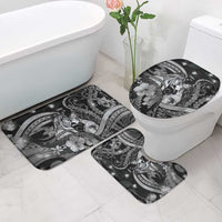 Maori Romantic Valentine Bathroom Set The Hongi Kiss Black Galaxy