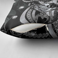 Maori Romantic Valentine Pillow Cover The Hongi Kiss Black Galaxy DT05 - Polynesian Pride