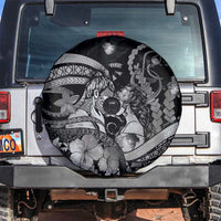 Maori Romantic Valentine Spare Tire Cover The Hongi Kiss Black Galaxy