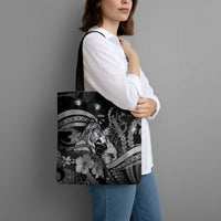 Maori Romantic Valentine Tote Bag The Hongi Kiss Black Galaxy