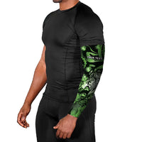 Personalised Maori Romantic Valentine Arm Sleeves The Hongi Kiss Green Galaxy DT05 - Polynesian Pride