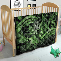 Maori Romantic Valentine Quilt The Hongi Kiss Green Galaxy DT05 - Polynesian Pride