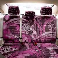 Maori Romantic Valentine Back Car Seat Cover The Hongi Kiss Pink Galaxy