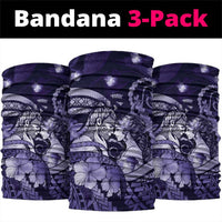 Maori Romantic Valentine Neck Gaiter The Hongi Kiss Purple Galaxy