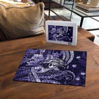 Maori Romantic Valentine Puzzle The Hongi Kiss Purple Galaxy