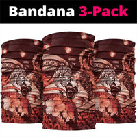 Maori Romantic Valentine Neck Gaiter The Hongi Kiss Red Galaxy DT05 package One Size: 25*50cm Red - Polynesian Pride