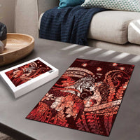 Maori Romantic Valentine Puzzle The Hongi Kiss Red Galaxy