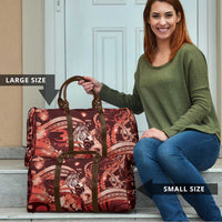 Maori Romantic Valentine Travel Bag The Hongi Kiss Red Galaxy DT05 - Polynesian Pride