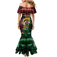 Personalised Vanuatu Independence Day Mermaid Dress Boar Tusk Warrior Tribal Floral Patterns