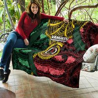 Vanuatu Independence Day Quilt Boar Tusk Warrior Tribal Floral Patterns