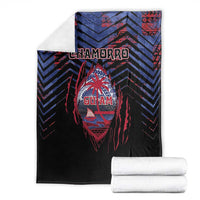 Guam Blanket Chamorro Seal Tribal Scratch Design - Polynesian Pride