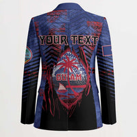Personalised Guam Blazer Chamorro Seal Tribal Scratch Design - Polynesian Pride
