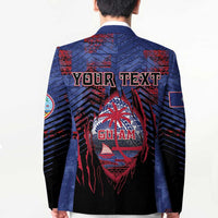 Personalised Guam Blazer Chamorro Seal Tribal Scratch Design - Polynesian Pride