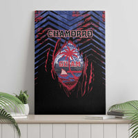 Guam Canvas Wall Art Chamorro Seal Tribal Scratch Design - Polynesian Pride