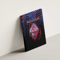 Guam Canvas Wall Art Chamorro Seal Tribal Scratch Design - Polynesian Pride