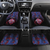 Personalised Guam Car Mats Chamorro Seal Tribal Scratch Design - Polynesian Pride