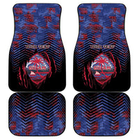 Personalised Guam Car Mats Chamorro Seal Tribal Scratch Design - Polynesian Pride