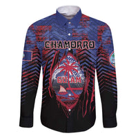 Personalised Guam Family Matching Short Sleeve Bodycon Dress and Hawaiian Shirt Chamorro Seal Tribal Scratch Design - Polynesian Pride